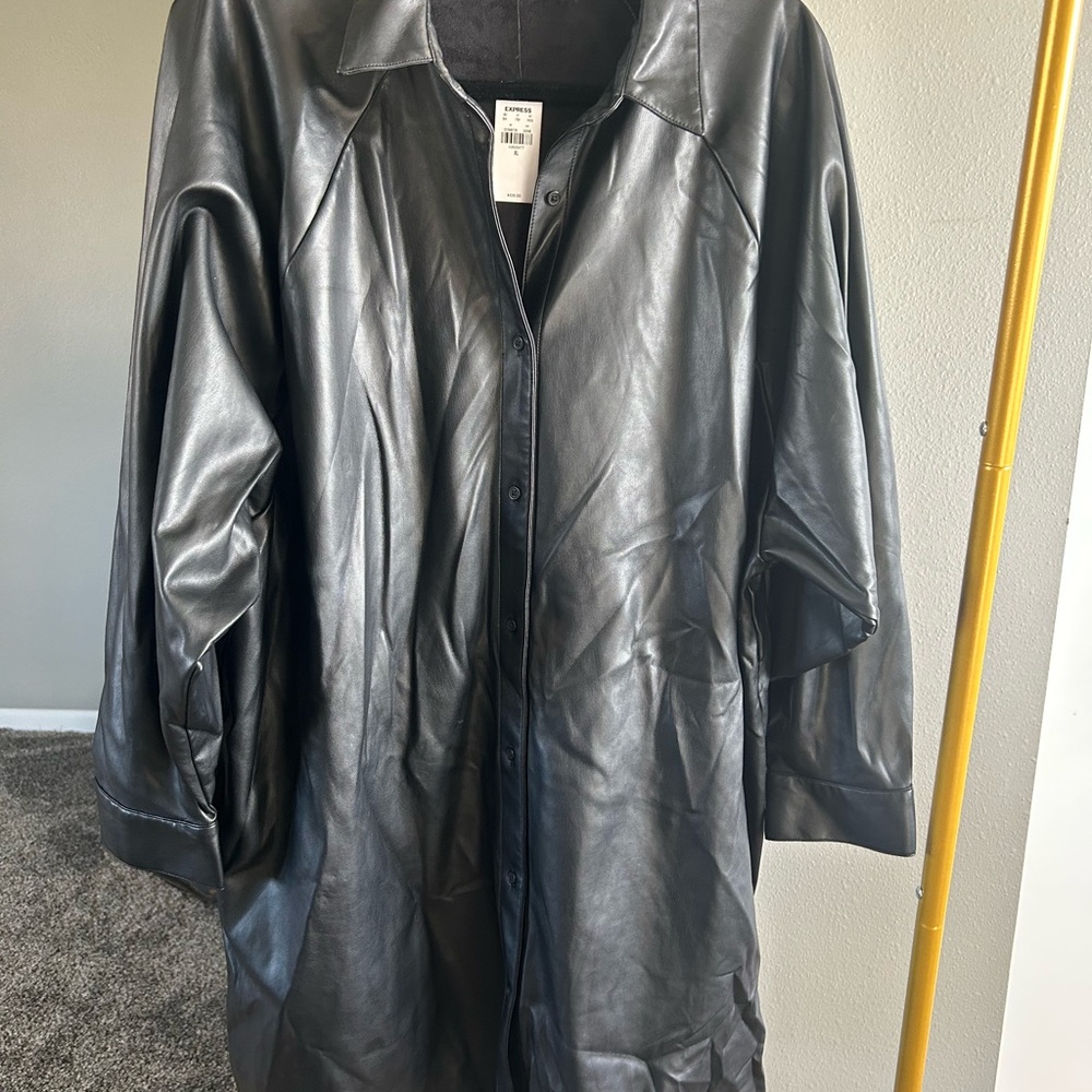 Express Black Leather Jacket